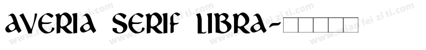 Averia serif libra字体转换